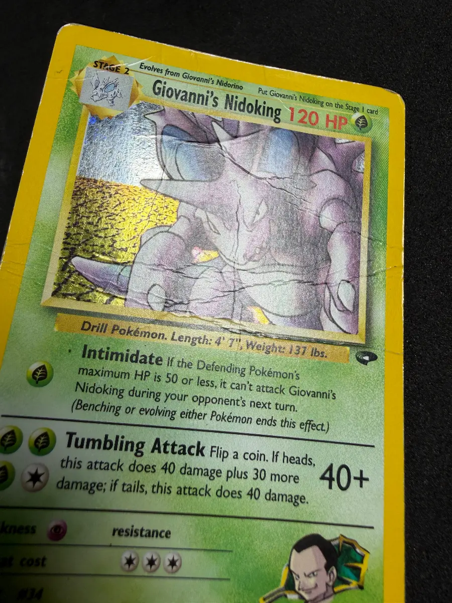 Giovanni's Nidoking before restoration
